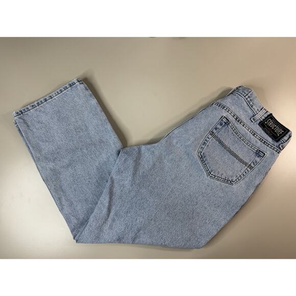 Structure Other - VTG Y2K Structure Relaxed Fit Jeans Men 38x30 Blue Straight Leg Med Rinse Baggy